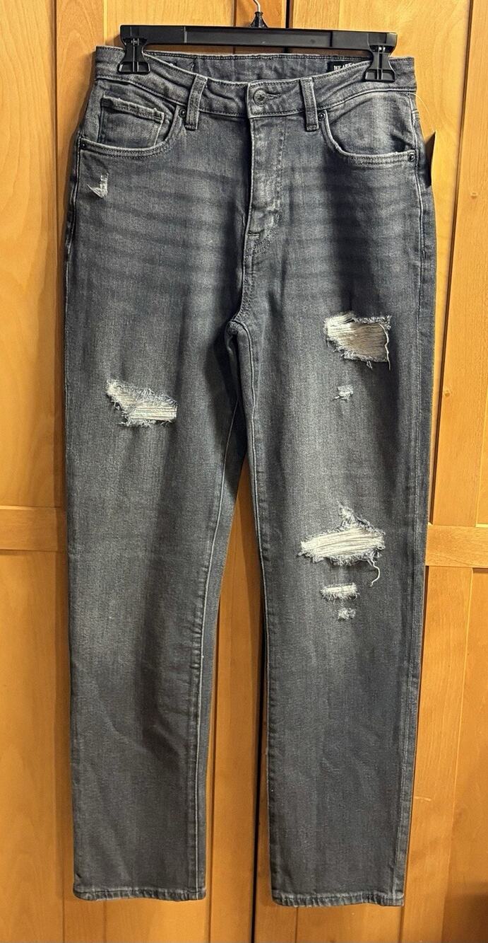 NWT BUFFALO David Bitton Jeans Sz 27 Womens Dark Blue Straight Leg High Rise